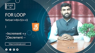 For Loop in Javascript, Increment and Decrement Concept, Class 18 | Basic Programming
