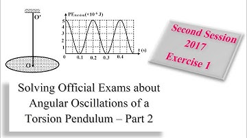 Session 20 - Physics for G12 (GS) - Solving Exercise about Torsion Pendulum by M. Hammoud - Part 2.