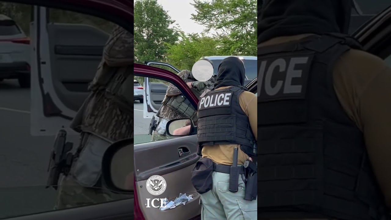  Salvadoran Criminal Alien Jose Angel Zalaya Is Arrested By ICE Washington D C Officers