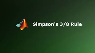 Simpson's 3/8 Rule In Matlab