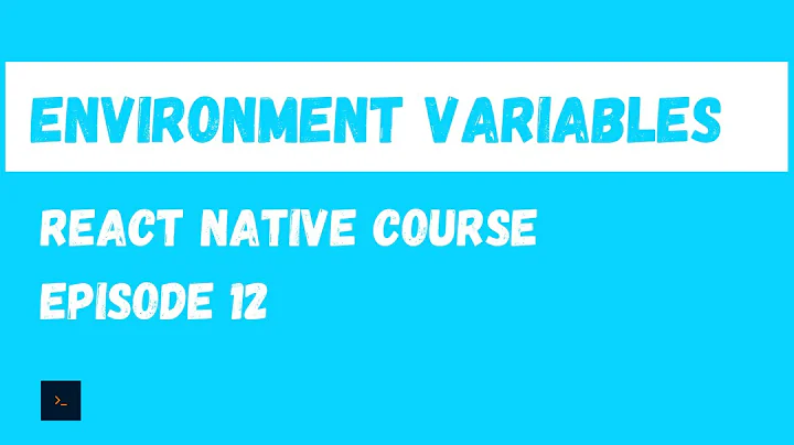 Environment Variables. React Native Beginner Project Course.#12