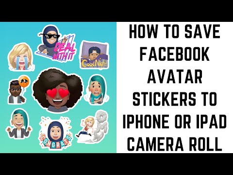 Paano makatipid ng mga Facebook Avatar Sticker sa iPhone o iPad Camera Roll