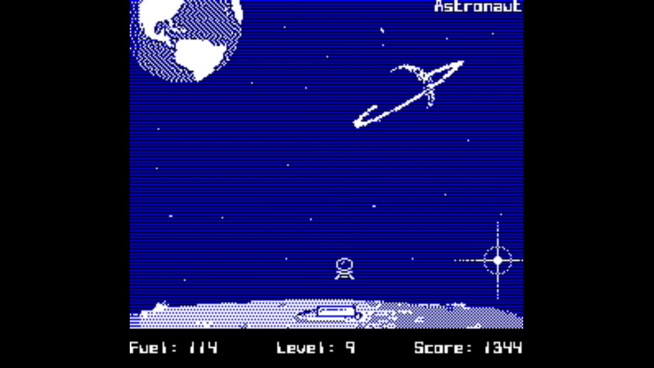 Lunnar Mission Oric Atmos 8 bit game gameplay test YouTube