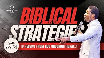 How To Receive from God Under Any Condition  -  Apostle Michael Orokpo