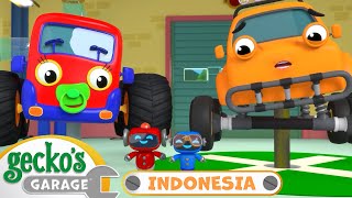 Truk Monster Truk Bayi Bergabung! | Garasi Gecko | Kartun Anak-Anak