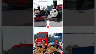 WADIDAWA!!😱 TRUK TAYO VS THOMAS DJ MBON MBON VIRAL  #tayo  #viral #jedagjedug  #shorts #thomas
