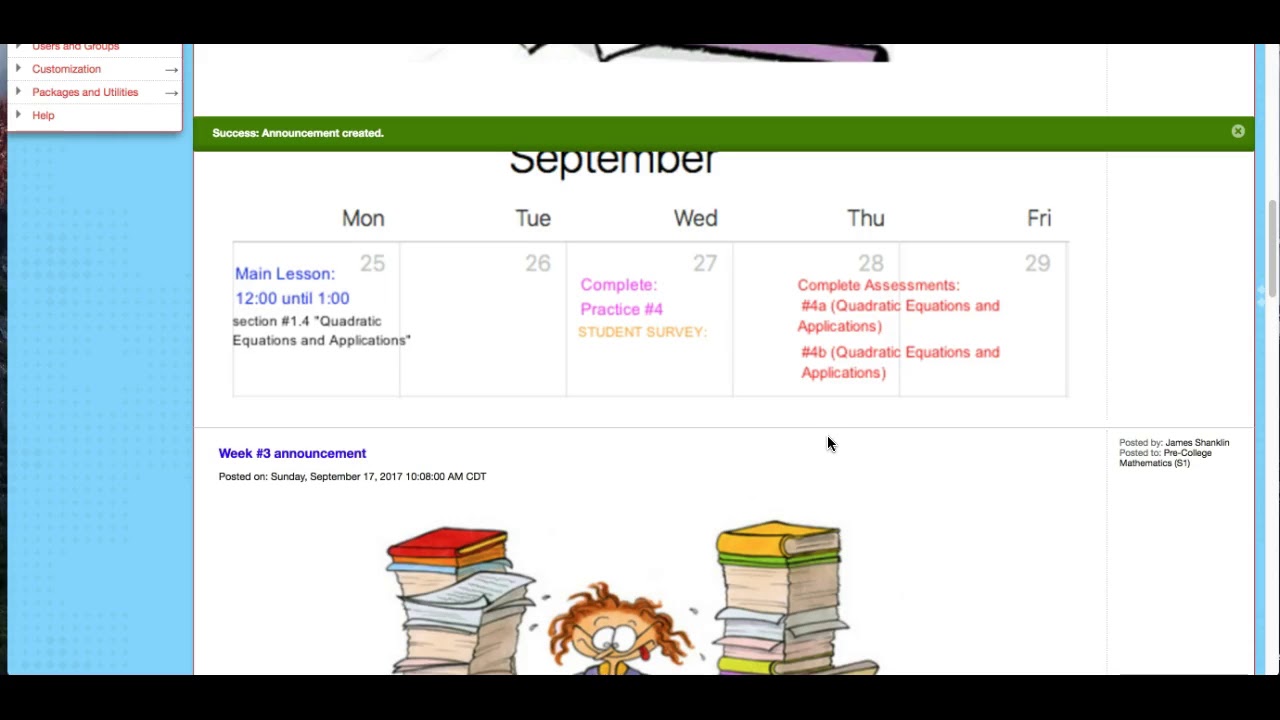 Pre-Coll Week #4 announcement - YouTube