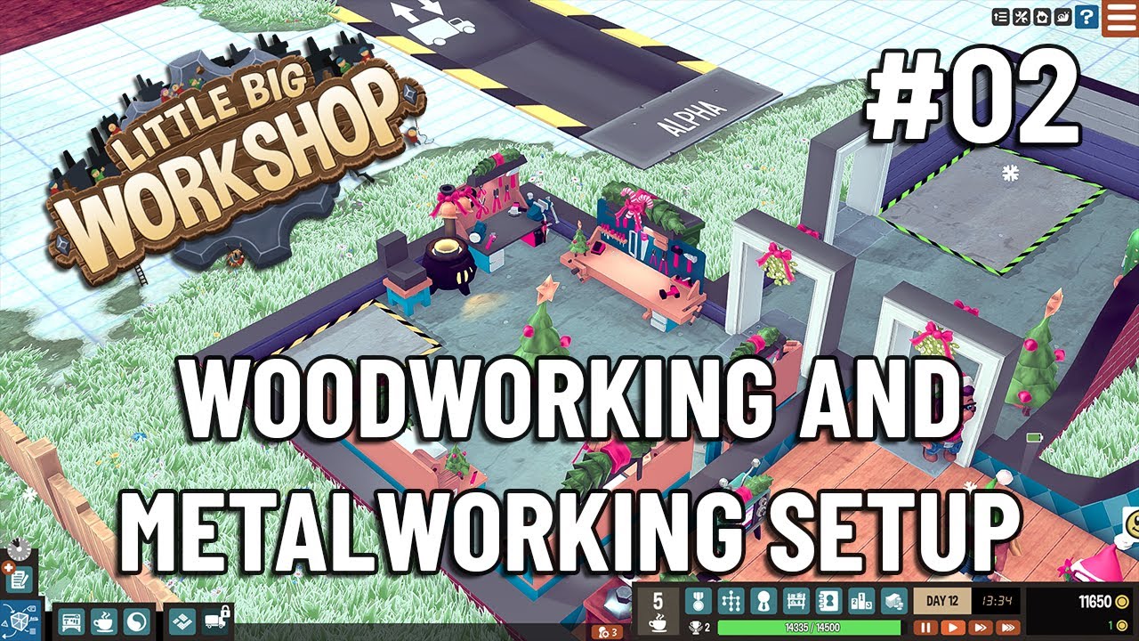 WOODWORKING AND METALWORKING SETUP - Little Big Workshop - Let's Play Ep 2