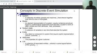 Chapter 3: General principles in Simulation