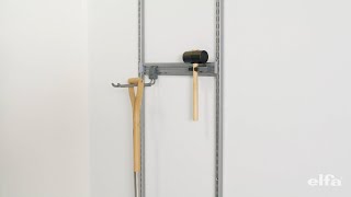 Elfa Assembly Instructions: Storage track in hang standard