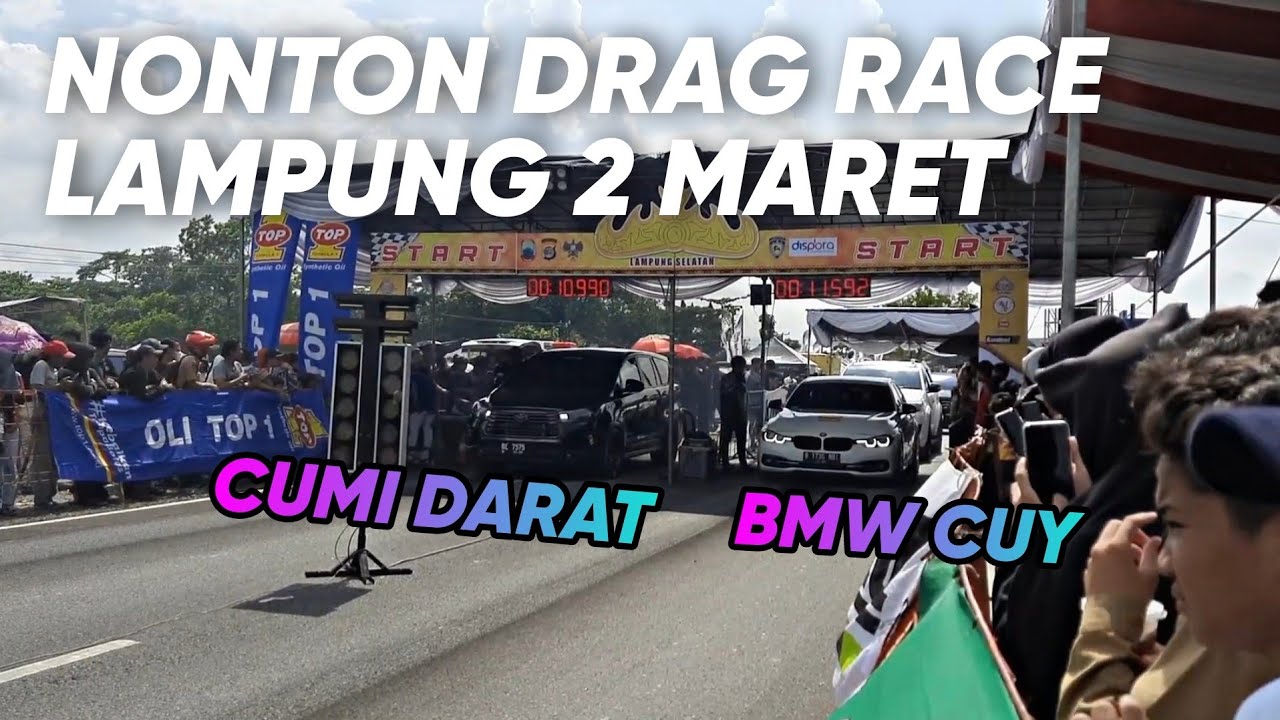 DRAG RACE MOBIL KELAS BRACKET 10 DAN 11 DETIK || Lampung Selatan 2 Maret