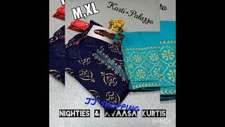 JJ shopping Nighties Avaasa Kurtis collection's. screenshot 4