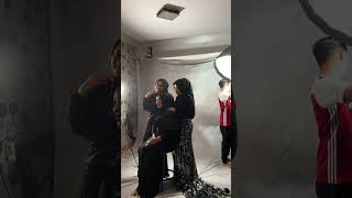 Photography Softbox Nudges Girl’s Head during a Photoshoot