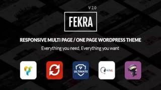 Fekra – Responsive Multi Page/One Page WordPress Theme | Themeforest Website Templates and Themes