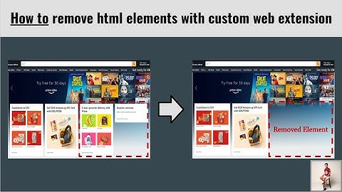 How to remove html element with web extension