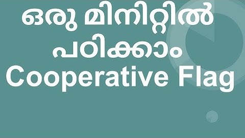 Co-operative flag- CSEB/KSCARD/JCI 2025-26