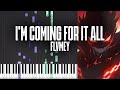 I'm coming for it all - flvmey - Piano Tutorial + MIDI