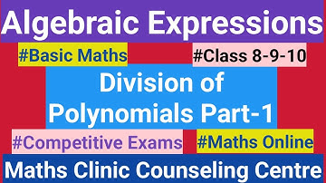 Algebraic Expression ll Division ll Part 1