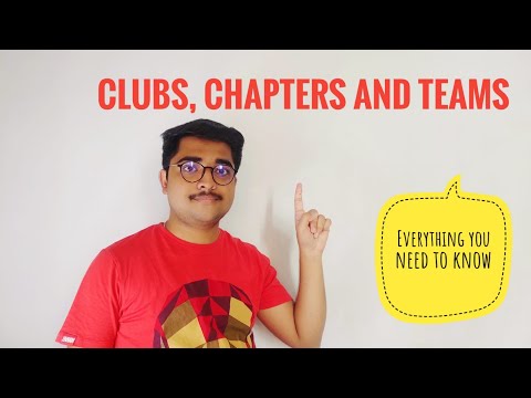 Clubs , Chapters and Teams in VIT | Explained by a student |