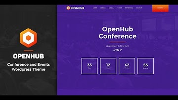 OpenHub - A Stylish Events & Conference Theme | Themeforest Website Templates and Themes