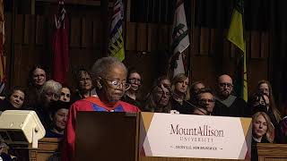 Afternoon Convocation Address — Sylvia D. Hamilton, C.M., O.N.S
