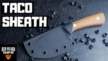 How To Make A Kydex Sheath Taco Style | Knife Making