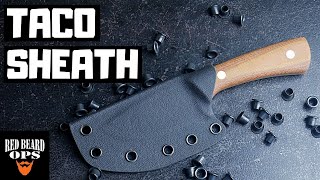 How To Make A Kydex Sheath Taco Style | Knife Making