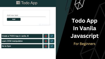 Build Todo app in html css and vanilla javascript | Vanila javascript project for beginners in 2022
