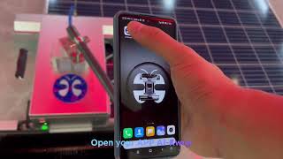How to operate PhiCleaner autonomous solar cleaning robot ？？#solarcleaning #solar #pvcleaning
