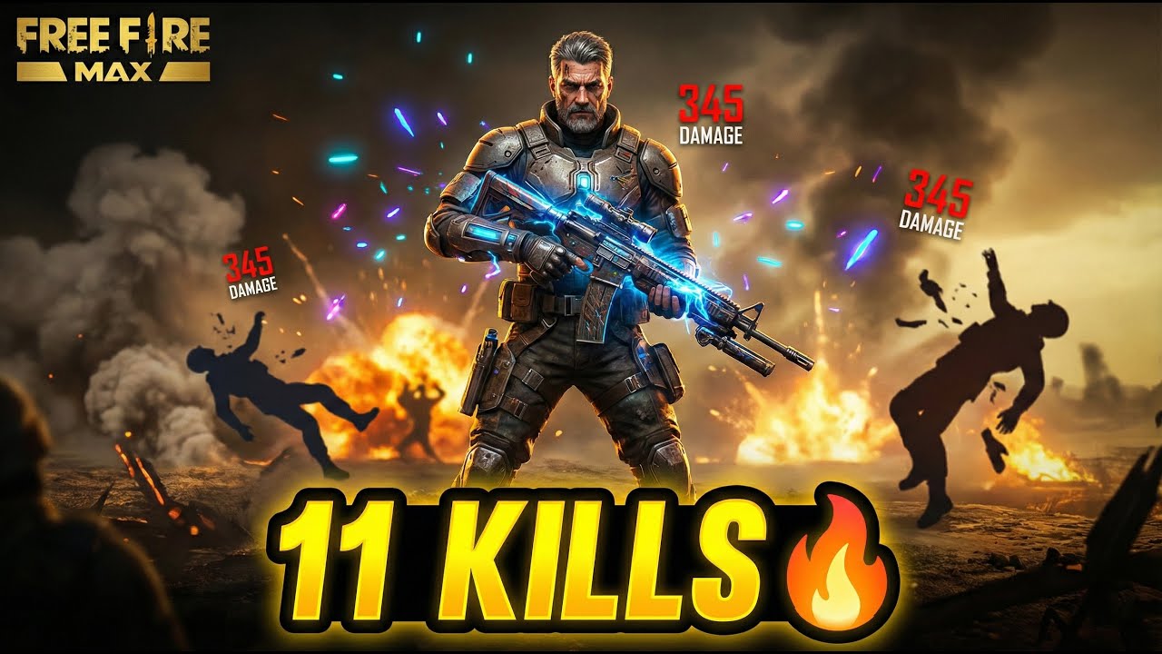 “11 KILLS MONSTER RUSH 💀🔥 | Free Fire MAX” 