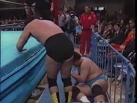 AJPW - Jumbo Tsuruta, The Great Kabuki & Takagi vs Genichiro