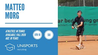 Matteo Morg - College Tennis Recruiting Fall 2026