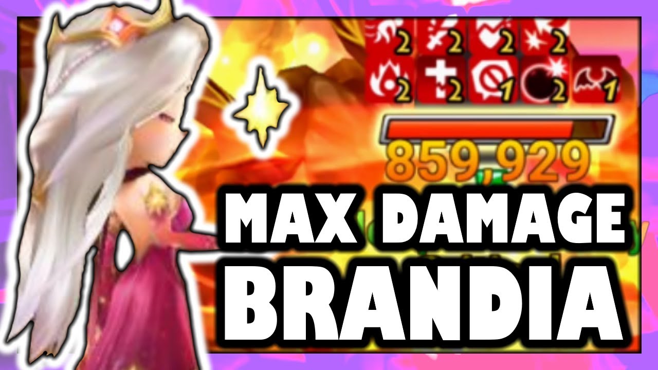 BRANDIA MAX DAMAGE WITH 9 DEBUFFS! | Summoners War