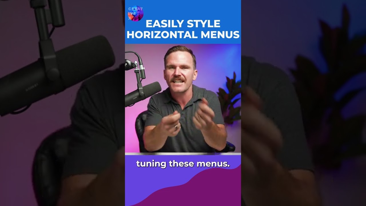 NEW: You Can Now Fully Style Horizontal Menus in Editor X