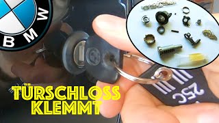 BMW 3 Series E30 door lock jammed - removal and repair