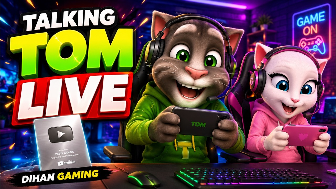 Talking Tom Gameplay Live😎