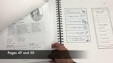 How I organize my Spanish One Interactive Notebook