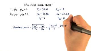 Shoes - Standard Error - Intro to Inferential Statistics