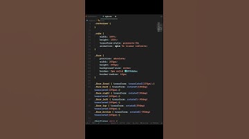 3d rotating cube CSS animation #shorts