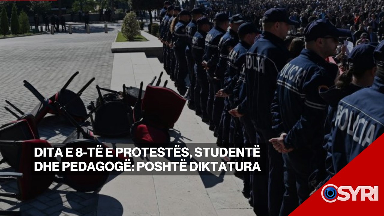 Dita e 8-të e protestës studentore, studentë dhe pedagogë: Poshtë diktatura