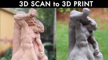 3D Scanning and Printing an Albin Polasek Sculpture using TRNIO / Man Carving his own Destiny