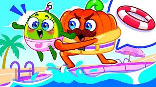 Rescue Baby! Safety Rules In The Pool | Safety Cartoon | Educational Video for Kids