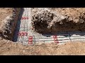 Pouring concrete footer foundation. 50x80 Shop build