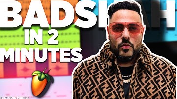 How To Make Beat Like BADSHAH In 2 Minutes | Making Beat For @badshahlive In Fl Studio Mobile | 2022