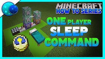 How To Make A One Player Sleep System Using Commands! On Minecraft Bedrock Edition!