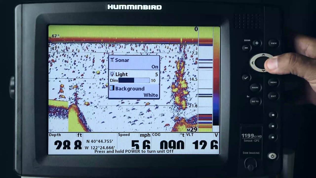 Humminbird Depth Finder Color YouTube