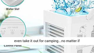 5000mAh Battery Operated Portable Air Conditioner Evaporative Air Cooler for Small Room Office Desk