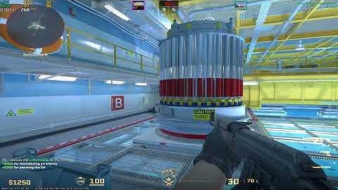 CS2, faceit game 1vs4 clutch nuke