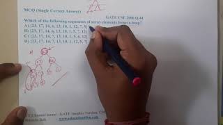 GATE CSE 2006 Q 44 || Trees ||Data Structure || GATE Insights Version: CSE
