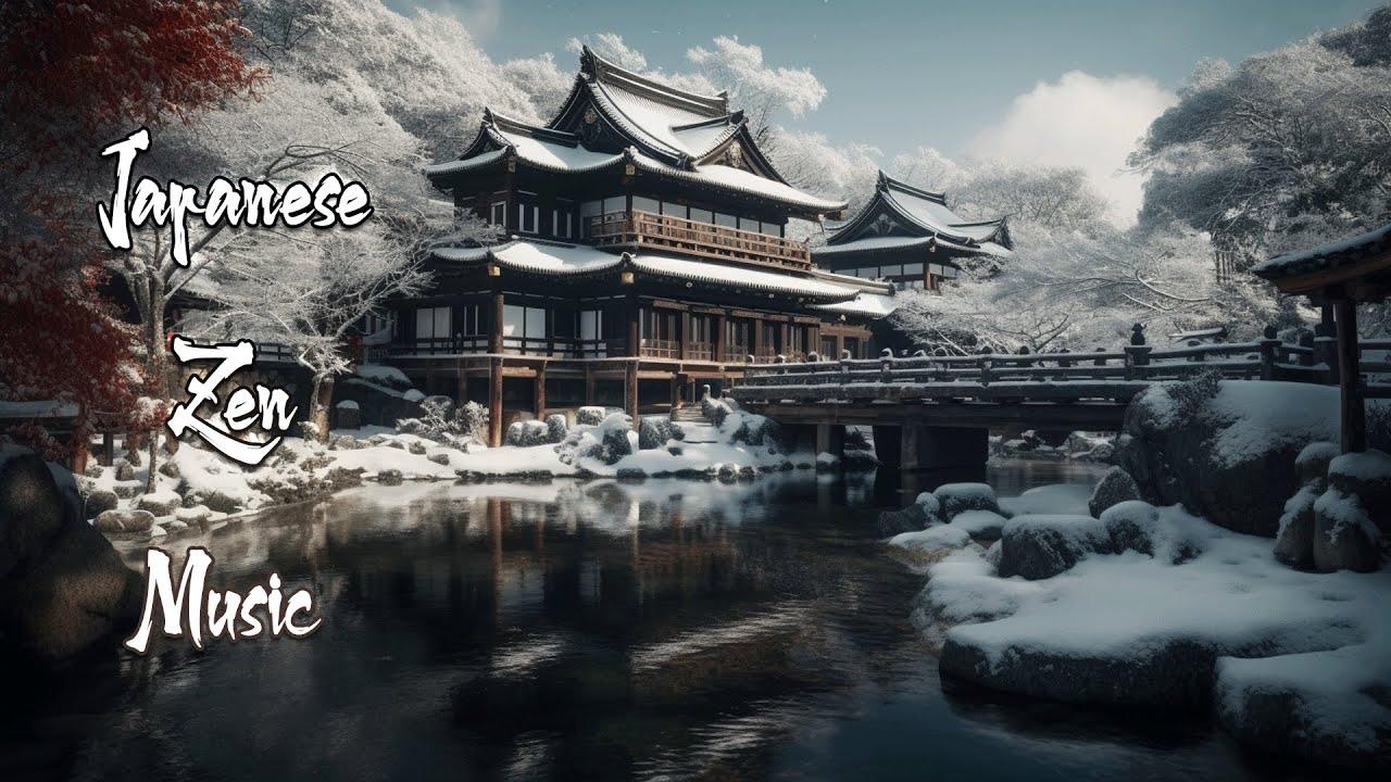 Winter in Japan - Japanese Zen Garden - Japanese Flute Music For ...
